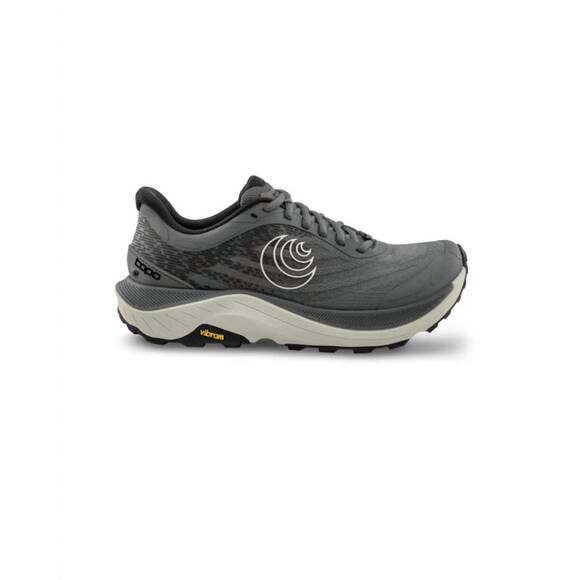 NEW TOPO ATHLETIC men's ultraventure 4 trail runner shoe in grey/grey